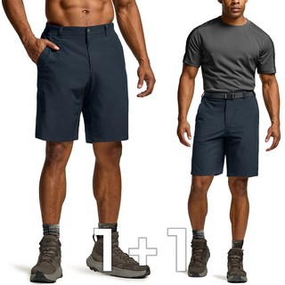 [1+1] CQR 쿨링 버뮤다 발수 스판 밴딩 반바지