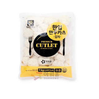 아워홈 한입 만두카츠1kg 김치맛 오리지널, 1개, 1kg