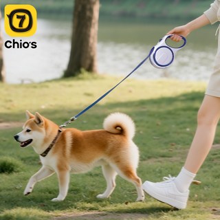 강아지 리드줄 자동 신축리드줄, 1개, 푸른 색