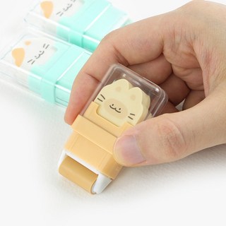 냥냥 롤러지우개 재밌는 특이한 잘지워지는 지우개 청소기 단체선물, 1000냥냥롤러지우개 랜덤
