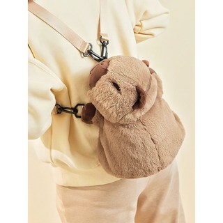 穎鋪 現貨免運 兒童水豚君 後背包 雙肩包 卡皮巴拉 生日玩偶包 交換禮物 可愛郊遊背包 韓國潮包 迷你雙肩背包B280