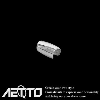 AETTO 未來感金屬耳夾 S925銀耳環 男女適用 極簡耳骨夾