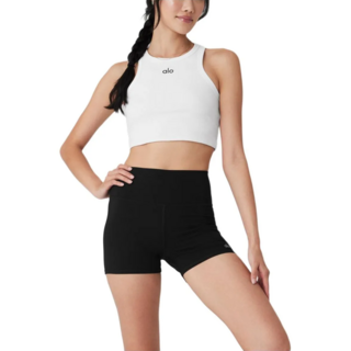 ALO알로여성 요가 나시 필라테스 상의 민소매 티셔츠 슬림핏 통기성 좋은 편안한