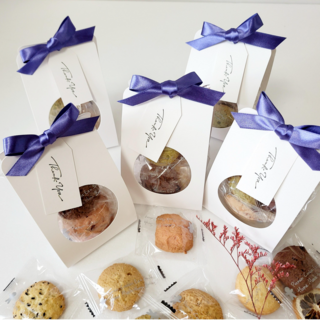 투명창쿠키답례품 스승의날 퇴사선물 당일발송가능, 청보라, 1개