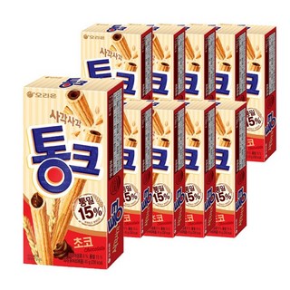 오리온 통크 초코, 45g, 10개