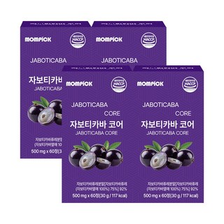 맘픽 자보티카바 브라질100% 퓨레식약청인증 정품 jaboticaba 정, 4개, 60회분