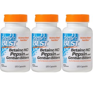 Doctor's BEST 甜菜鹼HCL複合膠囊, 120顆, 3罐