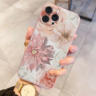 플라워 유화 아트 실리콘 케이스