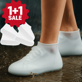 1+1 곧음 미끄럼방지 실리콘 방수 신발커버 레인슈즈