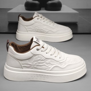 男款厚底增高小白鞋 - 春夏季透氣休閒板鞋