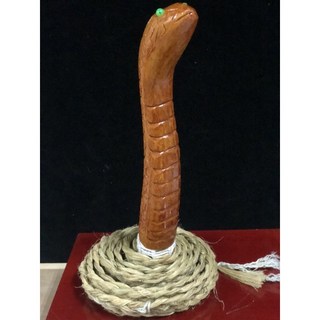 華誠 法繩 法索 金鞭 聖者 樟木頭麻繩尾 道教法器 法師 道士 宮壇廟宇必備 (有試打影片) 超好打, 樟木聖者頭含十六尺尾