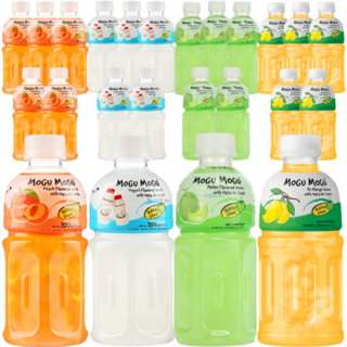 [쿨앤드몰] 모구모구 복숭아+요거트+멜론+망고, 320ml, 24개