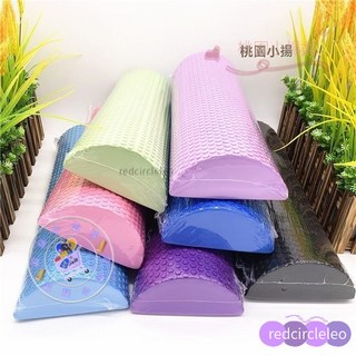 【台灣出貨】EVA半圓彩色泡沫軸 初學者適用 瑜伽普拉提平衡訓練 穩定瘦身瘦腿柔軟按摩, 紫粉撞色, 1個