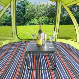 캠핑 매트 패브릭 두꺼운 쿠션 방습 타원형 야외 휴대용, ps 5-6인