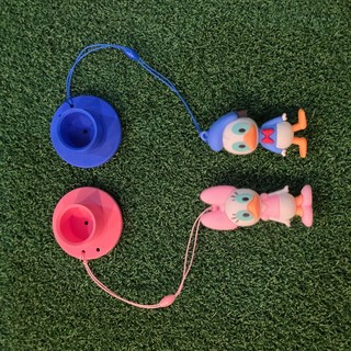 [골프면세점] 파크골프 전용 고무티 실리콘 티걸이 연습용골프티 분실방지, 1세트, 도날드덕 ver.