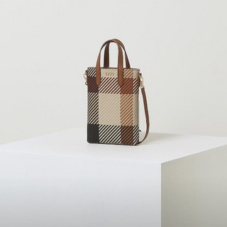 백화점정품 닥스 브라운 로고장식 가죽 미니크로스백 선물 명품 보스턴가방 브랜드 여성 숄더백 매장