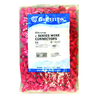 다올ETS 와이어커넥터 스크류커넥터 E6 적색 1.0SQ~6.0SQ 자이안트록, 1세트