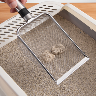 로멀리 고양이 모래삽 스텐 스쿱, 1개, 실버