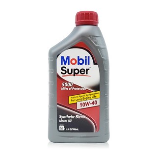 Mobil 美孚 機油 Super 5000 10W40 946ml 合成 API SP 美國製造 引擎清潔 庫柏蒂諾, 1個