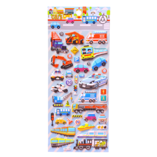 萱寶媽咪baby童裝館 聖誕節泡泡貼3D立體水晶寶石貼紙，閃亮燙金鑽石裝飾，多款動物交通工具造型泡綿立體貼紙, 031-FP115泡綿貼紙