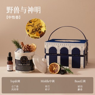 香薰蠟燭 無火香薰禮盒，生日禮物女生閨蜜小眾高級感實用朋友輕奢伴手禮, 【中性香】野獸與神明