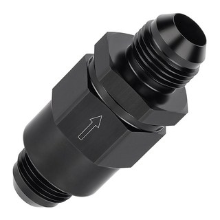 이블 에너지 10AN 남성 논 리턴 원웨이 체크 밸브 피팅 알루미늄 블랙, 10AN(7/8-14 UNF)