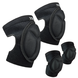 용맹두 군대 군인 훈련소 쿠션 패드 벨크로 무릎+팔꿈치보호대 세트, 1개