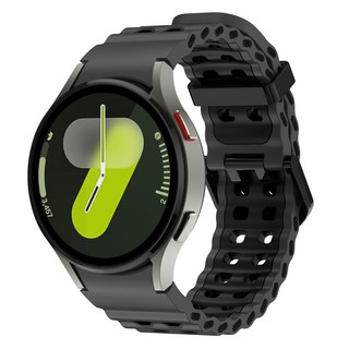 갤럭시워치 호환 울트라 7 6 5 4 스포츠 스트랩 마린 밴드, 다크그레이/블랙