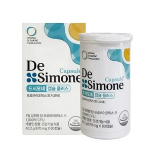 DeSimone 유산균 1위 프리미엄 유산균 드시모네 캡슐 플러스 유산균 700mg x 60 캡슐 1박스, 60정, 1개
