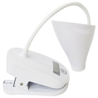 e-kit 逸奇 UL-T12 軟管夾立式燈泡形LED夾燈 節省空間, 白色