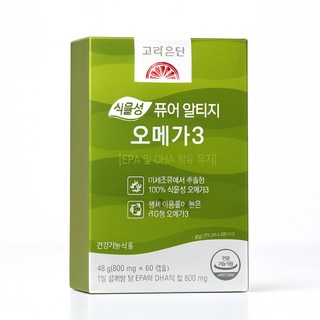 고려은단 식물성 퓨어 알티지 오메가3, 60정, 3개