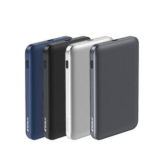 Honlai 磁吸行動電源 無線磁吸超薄隨身充 可帶出國, 黑色-Magsafe磁吸無線充,5000毫安