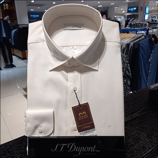 듀퐁셔츠 실크와 캐시미어 믹스 헤링본 소재셔츠(SE3FM11LS113SIV)