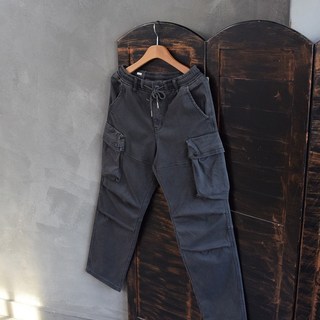 헬보이 기모 바지 남자 와이드핏 밍크안감 스트릿 패션 빅사이즈 입체포켓 밴딩팬츠 3color