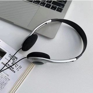 빈티지 유선헤드셋 y2k 소품 클래식, 기본 모델명/품번, 실버 3.5mm