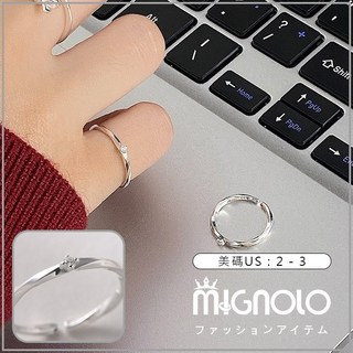 MIGNOLO 女生戒指 - 個性開口戒 情侶戒指 時尚指環