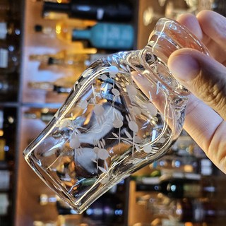 조선바텐더 패턴 위스키 잔 테이스팅 위스키 니트잔, 2개