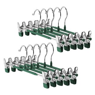 일상가 고리회전되는 나노코팅 논슬립 고급형 치마 바지걸이, 30개, 그린