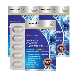 내츄럴플러스 프로바이오틱스 혼합 유산균 60캡슐 3개