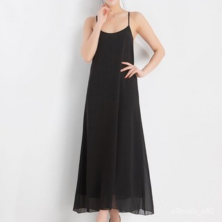 襯裙 吊帶裙 打底長裙女 內搭裙 大碼襯裙 顯瘦 雪紡 背心裙無袖 連衣裙襯裙 內搭