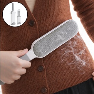 벡사 휴대용 간편 털 먼지 제거 브러쉬, 1세트, 대형+소형