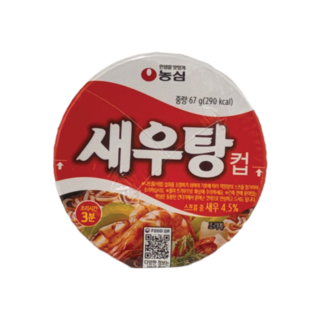 농심 새우탕 소컵 67g, 18개