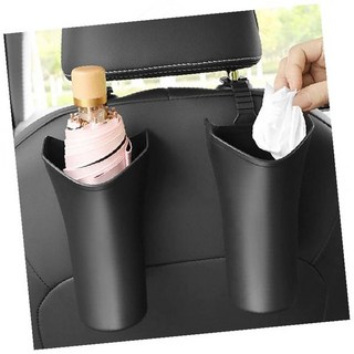 차량용 수납통 우산 걸이 뒷좌석 정리함 쓰레기통 포켓 컵홀더 보관함, 상세페이지 참조, 1개