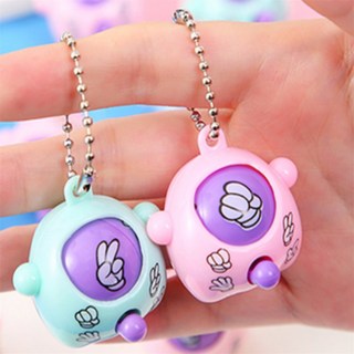 마켓모든 가위바위보 놀이 기구 펜던트 열쇠고리, 1개