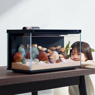 샤오미 스마트 무환수어항 와이파이 자동청소 가정용 수조 일체형 1개 블랙, 44.6X29.5x24.6cm × 블랙 × 1개