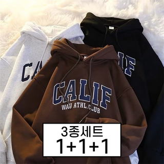 봄 가을 1+1+1 기모 두꺼운 남성 오버사이즈 한판 스타일 루즈핏 학생 아우터 상의 남성 트렌드 후드티 3종 세트