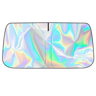 汽車前擋風玻璃遮陽板 漸變色 隔熱防曬 汽車用品, 小號前擋【適用轎車】, 1個