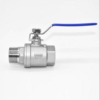 스테인레스양방향밸브 암나사 앵글밸브 수동 BSP 내부 외부 스레드 스테인리스 스틸 투피스 볼 밸브 물 공기 오일 스위치 피팅 SS304 SS316L 1/4 인치2 인치, SUS304, 2"