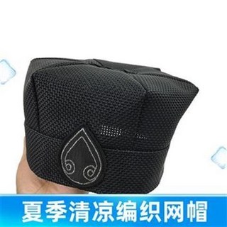 道家帽子 高功帽 六角帽 夏季透氣清涼插蓮花冠道巾