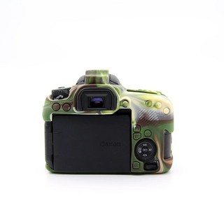 EOS 77D 9000D DSLR 카메라용 소프트 실리콘 케이스 커버 프레임 스킨, Camouflage, 1개